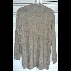 Pretty Little Thing Cable Knit Sweater Dress. Size: S/M, Color: Tan/Cream.